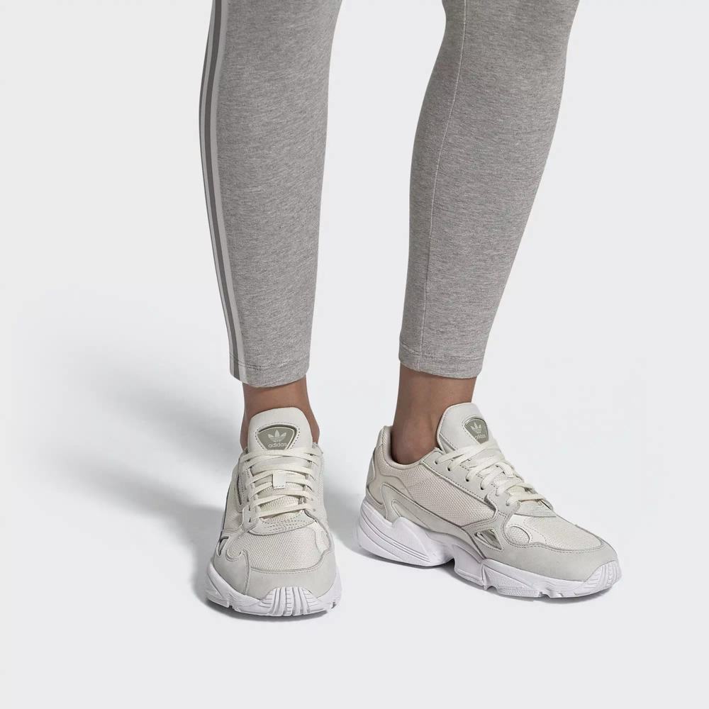 Adidas Falcon W Tenis Blancos Para Mujer (MX-68203)